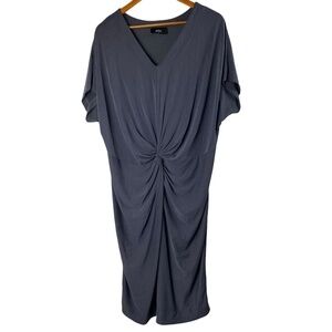 COA - Knotted Dress Modal Blend Lagenlook Below-Knee length in Gray Size 2 (M)